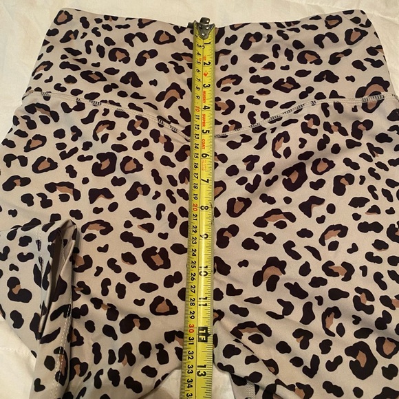 Cheetah print, biker shorts, medium, athletic, brown, black, and tan - Picture 8 of 8
